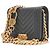 Chanel Borsa Banana Boy Mini Nera in Pelle di Agnello Nero