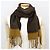 Sciarpa in lana d'agnello MONSIEUR Christian Dior Marrone Nero - vista 5