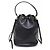 Saffiano Borsa a secchiello Duet di Prada in pelle di vitello nera Nero - vista 2