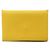 Tarjetero Calvi Verso de Hermès Azul Amarillo