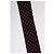 Foulard con stampa a cuore Saint Laurent con bordi grezzi Nero Rosso - vista 2
