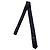 Cravatta lucida nera a righe diagonali Saint Laurent Nero