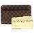 Borsa Clutch Louis Vuitton Damier Ebene Marrone