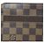 Borsa Clutch Louis Vuitton Damier Ebene Marrone - vista 13