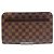 Borsa Clutch Louis Vuitton Damier Ebene Marrone - vista 2