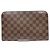 Borsa Clutch Louis Vuitton Damier Ebene Marrone - vista 3