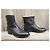 Stivaletti Frye Lindsay Plate Short in pelle nera Nero - vista 3