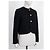 Giacca Céline in lana e tweed nera Taglia 36 Nero - vista 3