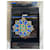 Broche Yves Saint Laurent métal doré cristaux bleus et verts  - vue 3