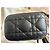 Cannage Borsa Mini Vanity Dior in pelle nera Nero - vista 5