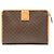Céline Clutch in tela rivestita Macadam marrone Celine