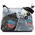 Dior Borsa a Tracolla in Denim Stampato Blu Speedway