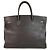 Borsa Tote Birkin 40 di Hermès Cioccolato Marrone scuro - vista 2