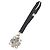 Collana in strass Chanel CC Coco Mark Nero - vista 2