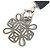 Collana in strass Chanel CC Coco Mark Nero - vista 7