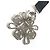 Collana in strass Chanel CC Coco Mark Nero - vista 8