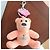Charm per borsa Teddy Bear Peach di Vivienne Westwood Corallo - vista 2