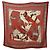 Sciarpa in cashmere Zouaves e Dragoni di Hermès Rosso