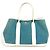 Hermès Borsa Hermes Garden Party TPM in Toile Officier Bianco Blu