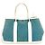 Hermès Borsa Hermes Garden Party TPM in Toile Officier Bianco Blu - vista 2