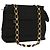 Borsa a Spalla Vala in Tela Salvatore Ferragamo Nero