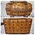 Borsa Boston con tasca frontale in tela rivestita e pelle MCM Visetos Cognac/Marrone - vista 13