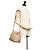Borsa a secchiello in pelle Visetos MCM beige con coulisse