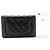 Wallet On Chain CHANEL Borsa a Catena Classica Nera WOC in Pelle di Agnello Nero - vista 3