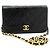 CHANEL Piccola Borsa a Spalla con Catena in Pelle Trapuntata Nera Nero - vista 2