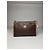 Triomphe Céline Clutch in pelle monogramma vintage Celine marrone - vista 14