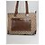Vintage Gucci Monogram Handtasche Beige Braun - Ansicht 15