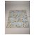 Sciarpa floreale vintage Balmain azzurro chiaro giallo bianco Turchese - vista 8