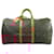 Louis Vuitton Monogram Canvas Keepall 55 Travel Bag M41424 Brown Leather  ref.2598902