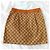 Gucci GG Monogramm Minirock Beige - Ansicht 2
