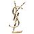 Spilla Cassandre Yves Saint Laurent 2025 Media Dorata YSL Spilla Pristine D'oro