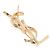 Spilla Cassandre Yves Saint Laurent 2025 Media Dorata YSL Spilla Pristine D'oro - vista 2