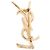 Spilla Cassandre Yves Saint Laurent 2025 Media Dorata YSL Spilla Pristine D'oro - vista 3