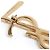 Spilla Cassandre Yves Saint Laurent 2025 Media Dorata YSL Spilla Pristine D'oro - vista 4