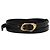 Alexander McQueen Doppel-Wickelgürtel Schwarz Gold hardware