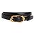 Alexander McQueen Doppel-Wickelgürtel Schwarz Gold hardware - Ansicht 2