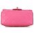 Chanel Mini Quadrado Rosa Clássico em Couro de Cordeiro com Pérolas e Fecho Simples - vista 4