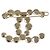 Barrette en perles dorées CC de Chanel - vue 2