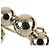 Barrette en perles dorées CC de Chanel - vue 5