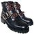 Stivaletti combat Sandro in pelle nera Nero