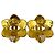 Orecchini a clip vintage Chanel con motivo Coco Mark D'oro - vista 5