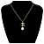 Collana Choker in perle finte placcata oro Chanel Coco Mark D'oro