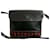 Yves Saint Laurent Perforated Cutout Leather Shoulder Bag Brown Black  - view 1
