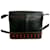 Yves Saint Laurent Perforated Cutout Leather Shoulder Bag Brown Black  - view 3