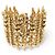 BRACCIALE VINTAGE AURELIE BIDERMANN MANICOTTO EPI 16,5 CM IN METALLO DORATO D'oro