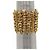 BRACCIALE VINTAGE AURELIE BIDERMANN MANICOTTO EPI 16,5 CM IN METALLO DORATO D'oro - vista 10
